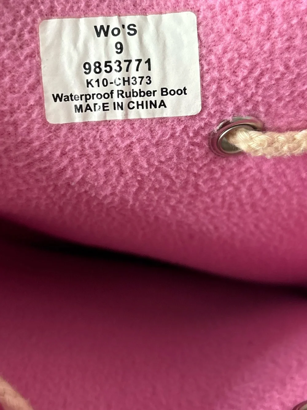 Sperry Top-Sider Sadie Pink Platform Wedge Rubber Rainboots Size 9 Rain Boots